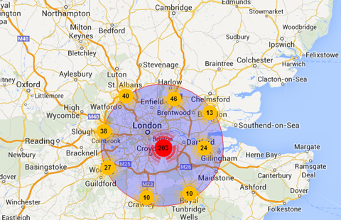 Areas we cover for Stihl delivery