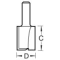Trend C016x1/4 2 Flute Cutter 10mm Dia.