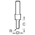 Trend C051x1/4 Radius 2.4mm Radius 4.8mm Dia.