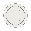 Trend Cable Tidy Insert 80mm Grey Pk3