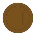 Trend Cable Tidy Insert 80mm Brown