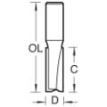 Trend 3/76x1/4 2 Flute Cutter 12.55 Mm Dia.
