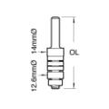 Trend 33/60x1/2 Arbor 33/60 For 1/4 Bore Tool