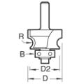 Trend 9/72x1/2 Bearing Guided Corner Cutter
