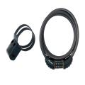 Master Lock Black Braided Steel Combi Cable