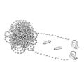 Faithfull Brass Ball Chain Kit Nickel Plated