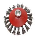 Faithfull Conical Wire Brush 115mm M14 Bore 2