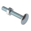 Forgefix Carriage Bolt & Nut Zp M6 X 40