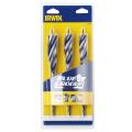 Irwin 6x Blue Groove Wood Drill Bit Set Of 3