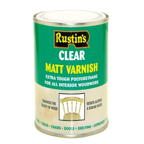 Rustins Polyurethane Varnish Matt Clear 1l Lakedale Power Tools