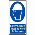 Scan Safety Helmets Must Be Worn In This Area