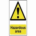 Scan Hazardous Area - Pvc 400 X 600mm