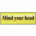 Scan Mind Your Head - Polished Brass Effect
