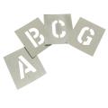 Stencils Set Of Zinc Stencils - Letters 4in