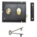 Yale P334 Rim Lock Black Finish 156x104mm Vis