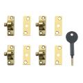 Yale 8k118 Lock Electro Brass Finish Visi Pk4